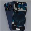 Generico FRECS BACK COVER VETRO SCOCCA POSTERIORE IPHONE 15 PRO/15 PRO MAX COMPLETO + MAGNETE + FLASH + WIRELESS (TITANIO BLU, IPHONE 15 PRO)