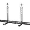 Logilink BP0205 - Supporto universale per soundbar, profondità 86-155 mm, colore: Nero