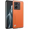 HAFFAN Custodia Cover Protettiva per Cellulare per Xiaomi MI 13T / Xiaomi MI 13T Pro (6.67 inches), Stile Similpelle - Arancia