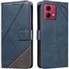 XINNI Cover per Motorola Moto G84 5G Custodia, Cellulare Libro Antiurto Flip Pelle PU/TPU, Portafoglio Flip Magnetica Case, Blu