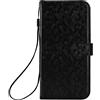 RonRun per Motorola Edge 50 Ultra Cover a libro Flip Wallet Custodia in Pelle con Slot per Schede Custodia in Pelle Magnetica Cover per Motorola Edge 50 Ultra - Nero