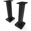 Kanto SX26 Universal Fillable Speaker Floor Stands for Bookshelf Speakers | 26 Tall | Dedicated Cable Channel | Fill Bags Incl. | Pair | Black