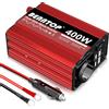 BENNTOP 400/800W Inverter Auto Onda Pura DC 12/24V a AC 220 V 230 V