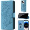 CaseGla Cover per iPhone 14 Pro 6,1 Pollici, Azzurro