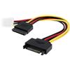 Be In Your Mind 2 adattatori di alimentazione SATA maschio a 15 pin a Molex IDE a 4 pin per porte seriali su alimentatore per case di computer