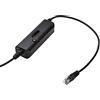 Asudaro Adattatore telefonico Adattatore per cuffie RJ9 Adattatore per addestramento telefonico digitale Telefono per cuffie Telefono adattatore per cavo o MIC