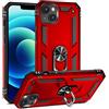 Max Power Digital Cover per IPhone 14 con Girevole Anello 360 Gradi Custodia Magnetica Antiurto Rigida Resistente Protettiva Case Bumper Ring (IPhone 14, Rosso)