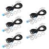 AYWHP 5PCS LJ12A3-4-Z/BX Sensore di prossimità induttivo NPN 3 conduttori 6-36 V DC, distanza di rilevamento 0-4 mm per automazione, macchine CNC, stampanti 3D