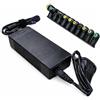 A2ZWORLD Alimentatore Universale Laptop 120W con 10 Connettori Inclusi, Caricatore per PC Portatile Notebook, Input 100-240V, Output 15-20V 6A