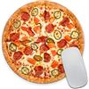Wasach I Love Pizza - Tappetino per mouse circolare - Tappetino per mouse - Collaboratore Insegnante Presente Peperoni Formaggio - Divertente - Realistico - Cibo