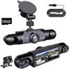 Generico Full View Car Dashcam System, 360° 4 Channel Dash, 1080P Full HD Recording Car Dash Camera System with 32GB/64GB/128GB SD Card,s/Night Vision/Loop Recording for Taxi, Fleet, Family Vehicles (128GB)