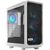 Fractal Design FD-C-MES2C-08, Meshify 2 Compact White TG Clear tint - RGB