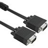 VulTech SVM05 Cavo VGA 5Mt 15 Pin, Full HD/1080p, Compatibile con 3D, connettore VGA a VGA, collega PC con Monitor/schermi a Tubi/televisori, contatti placcati Oro, Nero