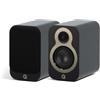 Q Acoustics 3010c - Coppia di altoparlanti compatti da scaffale, colore nero satinato, tipo a 2 vie, driver bassi da 4, tweeter da 0,9, altoparlanti stereo/altoparlanti passivi per sistema audio