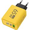 Générique Caricabatterie multifunzione per il telefono - Adattatore di alimentazione USB a ricarica rapida, multiorano compatto C USB per smartphone | Caricatore portatile 65 W PD per i viaggi, caricatore