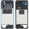 Generico Ricambio Compatibile con OPPO A91/F15 PCPM00 CPH2001 CPH2021 MIDDLE FRAME SCOCCA TELAIO CENTRALE CON CORNICE LATERALE + LENTE FOTOCAMERA POSTERIORE BACK Rear Camera Lens Ring
