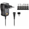 Goobay 67950 Alimentatore Universale, 3 V - 12 V, 0.60 A Uscita, max. Amperaggio