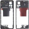 Generico compatibile con Xiaomi Redmi Note 12 Pro 4G MIDDLE FRAME SCOCCA TELAIO CENTRALE CORNICE LATERALE Ricambio Spare Part (NERO)