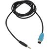 babominimer Cavo AUX stereo da 3,5 mm progettato specificamente per ALPINE KCE-236B MP3 kit per auto per consentire la riproduzione audio del dispositivo esterno