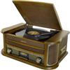 soundmaster NR565DAB Giradischi USB Quercia