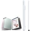 BAILI Penne di input compatibili con Samsung Galaxy Tab A9+/Tab A8, S Pen sottile di ricambio per Galaxy Tab S10 FE+, Samsung Tab Universal penne stilo + slot per S-Pen-Bianco