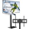 Xantron® Supporto universale per TV 37 - 75 pollici/VESA 200 x 200 - 600 x 400 cm, regolabile in altezza, girevole con gestione dei cavi/supporto per TV fino a 40 kg