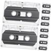 DIYEAH Cassetta Audio Vergine 30 Minuti in Plastica, 10 Pezzi | Registrabili per Progetti Audio Fai da Te e Diari Personali, Resa Stabile, Gusto Vintage