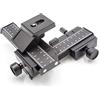 vhbw Slitta incrociata a 4 vie per, supporto macro per fotocamera con filetto per treppiede da 1/4