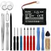 subtel 1x Batteria per Navigatore GPS Compatibile con Garmin Camper 780, Camper 770 LMT-D, Drive 61 LMT-S, 361-00056-08 - (750mAh, 3.7V) + Set di strumento