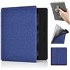 Delimum Custodia per Kindle Oasis 7'' in tessuto 10a generazione - 2019 [Modello n.: S8IN40] con cinghia per la mano; Auto Sleep/Wake, sottile cover protettiva in PU SOLO per Kindle Oasis E-Reader,Dark Blue