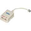 LINK LP7764 - Filtro / Sdoppiatore Adsl Con 2 Prese Rj11 6 Poli Femmina + 1 Spina Rj11 6 Poli Maschio