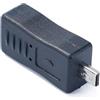 VOQGHTU Adattatore maschio da tipo C a mini USB a 8 pin per sincronizzazione dati e ricarica rapida. Richiede adattatore da USB C a MiniUSB
