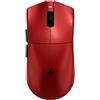 ATK Blazing Sky X1 V2 Mouse da gioco wireless, leggero da 54 g, sensore PAW3950Ultra, MCU Nordic 54L20, interruttori ottici, nuovo dongle GEM 8K, doppia modalità 2,4 G/cablato (estremo, rosso