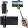 TELESIN - Impugnatura per cellulare con telecomando Bluetooth, 3 in 1, per selfie stick, presa di registrazione dello smartphone e supporto da tavolo, compatibile con iPhone/Android (estensibile 30 cm