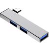 Pjeghbvop 90 Gradi USB Tipo C Hub Docking Station 4 Porte Trasferimento Dati Expander Veloce USB3.0 Per PC Laptop