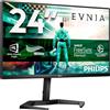 Philips Evnia Gaming Monitor 24M1N3200Za/00, 165 Hz, Ips, Regolabile In Altezza, Nero, 24 Pollici Fhd