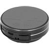 ZASCHMOY Altoparlante a Conduzione Ossea Mini Lettore Musicale Portatile Impermeabile - Suono Stereo Reale, compatibilità Bluetooth/AUX, Design in Lega di Alluminio per Uso Esterno e Domestico (BLACK)