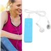 Cuifati Lettore MP3 portatile con cuffie, 64 GB, audio HD 2023, nuovo U Disk 2 in 1 per PC e laptop (blu)