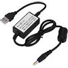 ANKROYU Caricatore USB, Cavo di Ricarica USB per YAEsu VX5R/VX6R/VX7R/VX8R/8DR/8GR/FT-1DR Walkie Talkie