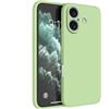 Mixroom - Cover Custodia Case per iPhone 17 Protezione Copre Fotocamera in Silicone TPU Opaco con Bordi Piatti Colore Verde Mela