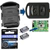 mt key Kit di riparazione alloggiamento chiave telecomando auto 2 X micro pulsante 1 X CR2032 batteria compatibile con Opel Corsa C 00-06 Meriva A 03-10 Tigra B 04-09 Combo C 01