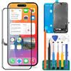 SRJTEK Incell - Schermo LCD di ricambio per iPhone 13 Pro Max 6.7 per iPhone A2643, A2484, A2641, A2644, A2645, kit di riparazione digitalizzatore touch (nero)
