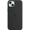 Apple Custodia MagSafe in silicone per iPhone 15 Plus - Nero