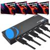 OREI UltraHD 4K @ 60 Hz 1 X 4 HDMI Splitter 1 ingresso 4 porte 4: 8-bit - HDMI 2.0, HDCP 2.0, 18 Gbps, EDID, Duplicate/Mirror 4K Schermi - UHDS-104