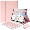 ZKAIAI Ipad Pro 10,5 2017 E Ipad Air 3 10,5 2019 Custodia Con Portamatite, Con Mouse E Tastiera Retroilluminata A 7 Colori Bluetooth Wireless Rimovibile Magneticamente Per Pro 10,5 2017/air 3 10,5 2019