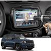YEE PIN 8,4 pollici Protezione schermo compatibile con Jeep Renegade 2018-2022 2023 / Renegade 4xe 2020-2023, Pellicola protettiva Navigazione GPS antigraffio Accessori per auto in vetro temperato