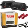 BOSS Audio Systems 2 BOSS AUDIO SYSTEM AVA6200 AVA 6200 casse nere bass reflex 18,50 cm a 3 vie 100 watt rms 200 watt max per interni auto casa locali commerciali, a coppia