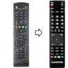 Remote Telecomando compatibile per OK ODL40673FN-SB, ODL40661FN-DB, ODL32677HN-TB, ODL32661HN-DIB, ODL24675HN-TB, ODL24661HB-DB