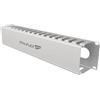 Stalflex Cable management organizer cavi 19 Pollici 2U - Realizzato in acciaio - Canalina passacavi per fili, strisce di cavo - Mantenere armadio di rete pulito e ordinato