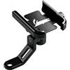DSMBKS Per Vespa LX LXV Sprint GTS GTV 50 150 250 300 300ie Accessori Manubrio Moto Supporto per telefono cellulare Staffa per supporto GPS, Supporto per specchio Nero